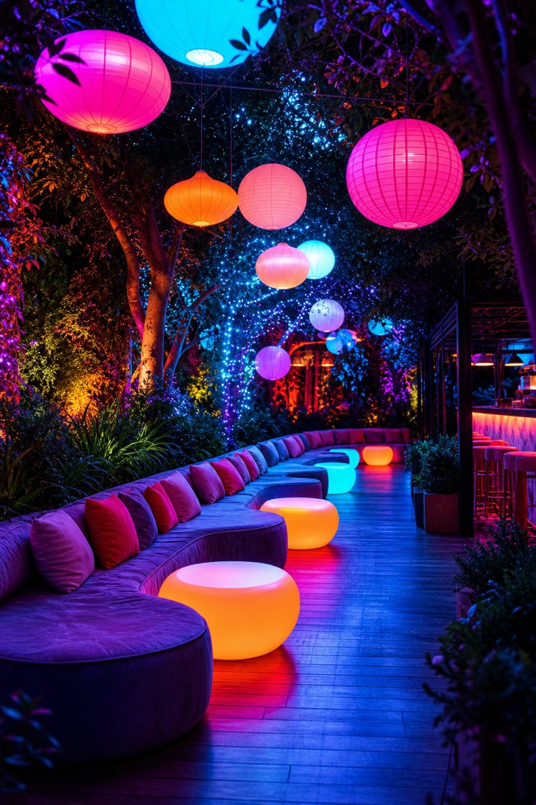 Guests arriving into a carefully staged reception with a clear sense of direction.