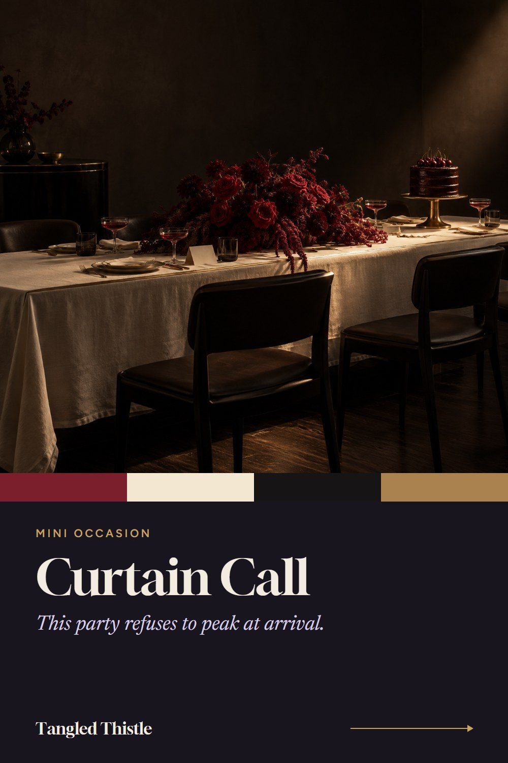 Curtain Call Mini Occasion pin